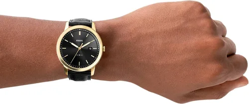 Vista 4 de Fossil - Reloj casual de cuarzo minimalista de acero inoxidable y delgado para hombre