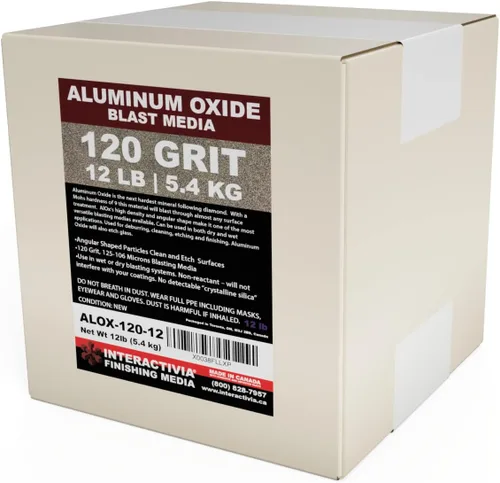 Vista 11 de Óxido de Aluminio #16 – 12 LBS – Medio de Chorro de Arena Premium Grueso de Larga Duración, Arena para Chorreadora de Alta Fuerza Abrasiva