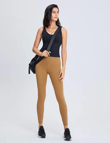 Vista 7 de POSHDIVAH - Sujetador deportivo para mujer, camiseta sin mangas con relleno, se siente como si no llevaras nada, para entrenar, fitness, correr, yoga