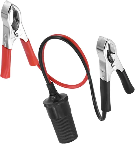 Vista 7 de Enchufe para encendedor de cigarrillos de coche, clip de cocodrilo para encendedor de cigarrillos de automóvil, enchufe hembra a clip de cocodrilo