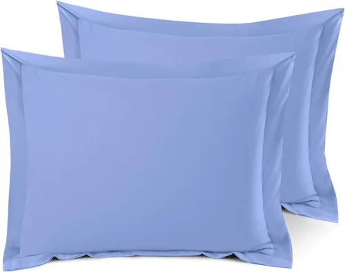 Vista 121 de Nestl Juego de 2 fundas tipo sham de almohada suaves - Fundas de almohada de microfibra de doble cepillado - Fundas de almohada de cama premium