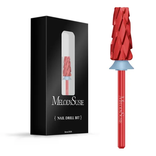 Vista 21 de MelodySusie Super Cut Edition Brocas para Uñas 5 en 1, Brocas Multifunción de Carburo de Tungsteno de 3/32'', Adecuadas para Manicura Pedicura