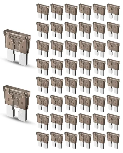Vista 12 de Riseuvo 50 piezas fusibles estándar para automóvil de 2A - Fusibles automotrices de 2 amperios (ATO/APR/ATS), 32V (12/24V) Fusible de cuchilla