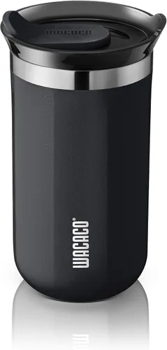Vista 14 de Taza de viaje Octaroma Classico de WACACO, vaso de viaje de acero inoxidable de doble pared con tapa para beber, 6 fl oz (180ml), ámbar amarillo