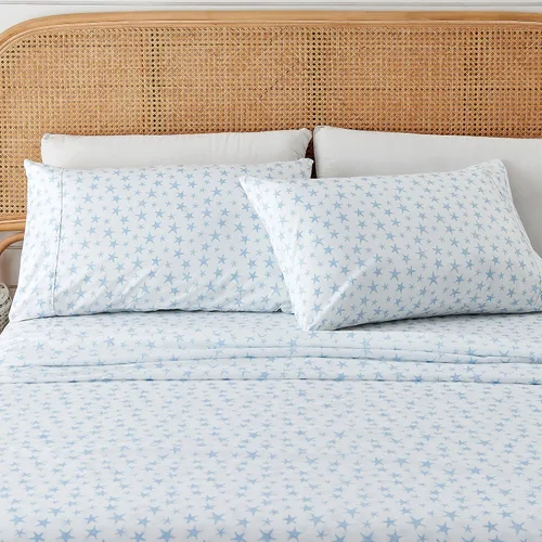 Vista 9 de Great Bay Home Juego de sábanas tamaño individual de microfibra - Sábanas de 3 piezas a rayas moradas - Ropa de cama de microfibra ultrasuave