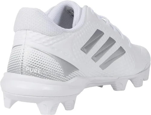 Vista 5 de adidas Purehustle 2 Md - Tenis de béisbol para mujer, Núcleo negro y blanco.