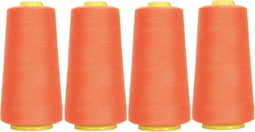 Vista 76 de Threadart Hilo Serger - Costura Poliéster - 2750 Yard Cono 40/2 - Aguamarina Polyester serger thread for overlock sewing, seams and garment