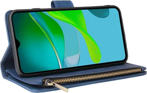Vista 2 de Asuwish Funda compatible con Motorola Moto E13 y protector de pantalla de vidrio templado, funda de cuero con tapa para tarjetero, accesorios