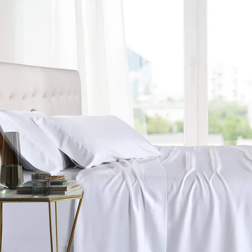 Vista 11 de Royal Hotel Bedding 100% viscosa natural hecha de sábanas de bambú, sábanas refrescantes suaves, sábanas de hotel transpirables y fundas