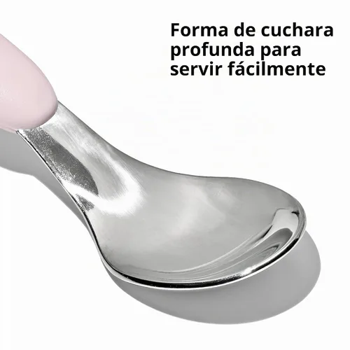 Vista 3 de OXO Tot Juego de tenedor y cuchara - Blossom