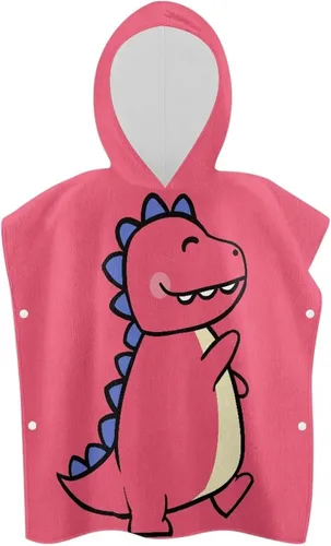 Vista 7 de Toalla suave con capucha para baño, piscina, playa, toalla de baño con capucha rosa de alpaca para niño y niña, decoración perfecta para baby shower