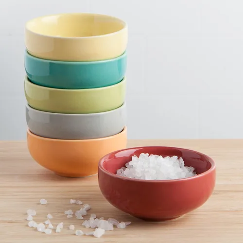 Vista 3 de Now Designs Canyon - Juego de tazones de cerámica, plato para salsa de soja, juego de 6, 2 oz