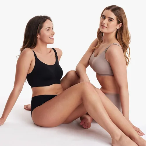 Vista 7 de Momcozy Nursing Bras for Breastfeeding, FB039 Comfort Support Seamless Maternity Bra, Pregnancy Sleep Bralette, Full-Coverage