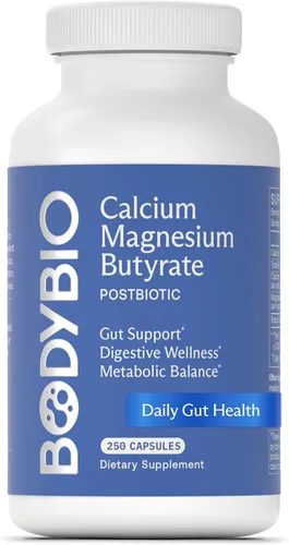 Vista 9 de BodyBio Butirato - Postbiótico para la Salud Intestinal, Apoyo Digestivo, Alivio de Hinchazón, Gases y Estreñimiento, Reparación de Intestino