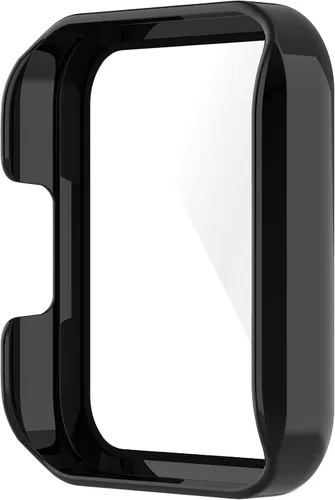 Vista 3 de Lijinlan Funda de vidrio templado compatible con Mi Redmi Watch 2 Lite, accesorios de funda para reloj inteligente, policarbonato duro resistente a