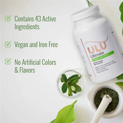Vista 3 de Multivitamínico definitivo: vegano, sin hierro, promueve un cabello, piel y uñas más fuertes y mejora los antioxidantes y la energía con un mejor