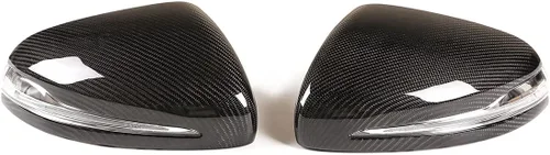Vista 2 de Cubiertas de tapa de espejo de puerta lateral de fibra de carbono 100% real para Mercedes-Benz G GLE clase W464 W167 G500 G63 2019-21 reemplazo