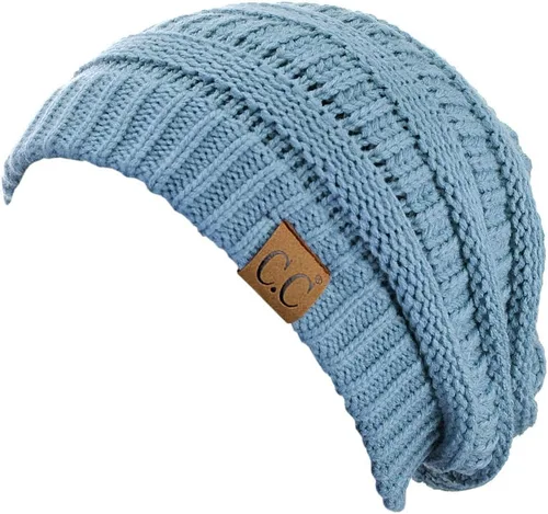 Vista 96 de C.C Trendy Warm Chunky Soft Stretch Cable Knit Beanie