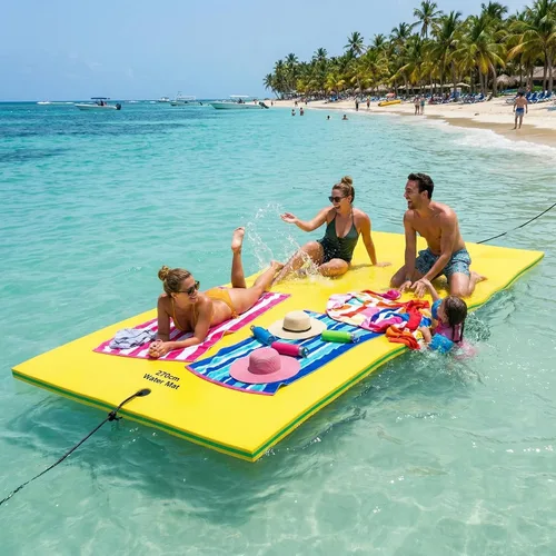 Vista 11 de Max4out Water Floating Mat 9/12/18 FT Foam Lake Floats Floating Foam Pad Lily Pad for Water Recreation and Relaxing Lily Mat for Family Floating Pad