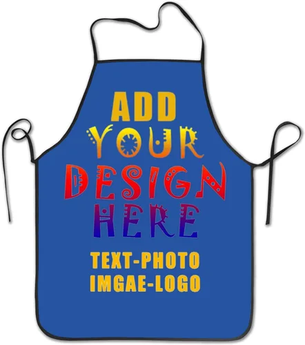 Vista 39 de Delantal personalizado personalizado para mujeres y hombres, delantales de cocina para cocinero, nombre personalizado, texto, logotipo, imagen