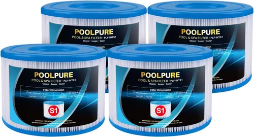 Vista 8 de POOLPURE Filtro para bañera de hidromasaje, 29001E, filtro PureSpa tipo S1, filtro de spa 11692, cartuchos de piscina fáciles de configurar