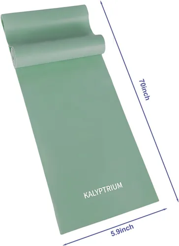 Vista 2 de Bandas de resistencia para entrenamiento, bandas de ejercicio de látex natural para terapia física, estiramiento, yoga, pilates, entrenamiento