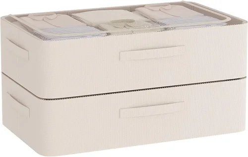 Vista 11 de Contenedores de almacenamiento para debajo de la cama, caja de almacenamiento de tela Oxford, contenedor resistente para debajo de la cama
