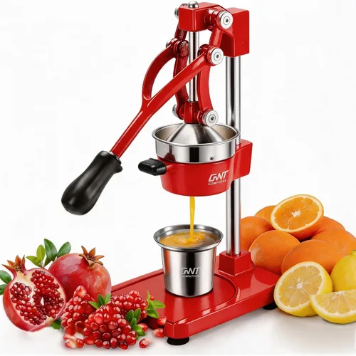 Vista 9 de Exprimidor manual de 45,7 cm de altura, comercial, de hierro fundido resistente, para exprimir naranjas, cítricos, limones, limas, pomelo