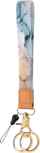 Vista 18 de Llavero de pulsera para mujeres y hombres, soporte para llavero, cordón de muñeca para llaves Animal