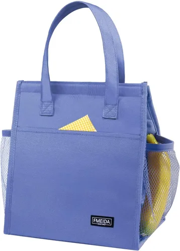 Vista 22 de Bolsa de Almuerzo Aislada para Mujeres, Bolsas de Almuerzo Pequeñas de 6.75L con Múltiples Bolsillos, Bolsa Térmica Reutilizable para Trabajo