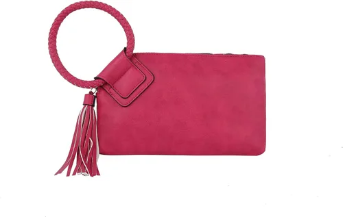 Vista 51 de Monedero de mano para mujer, cartera de noche con correa de mano, informal, formal, de cuero vegano, Metro Muse