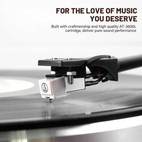 Vista 12 de FEKTIK Vinyl Record Player with Magnetic Cartridge and Built-in Speakers
