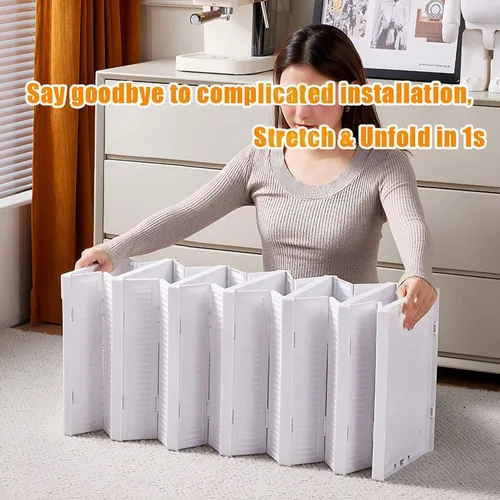 Vista 6 de GUDEMAY Caja de almacenamiento de zapatos con tapa frontal, sin montaje, apilable, organizador de zapatos con puerta transparente, estante