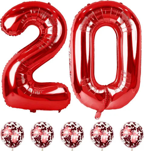 Vista 46 de Globos negros del número 10 para decoraciones de cumpleaños número 10, globos de helio de mylar de lámina de 40 pulgadas negros del número 1 & 0
