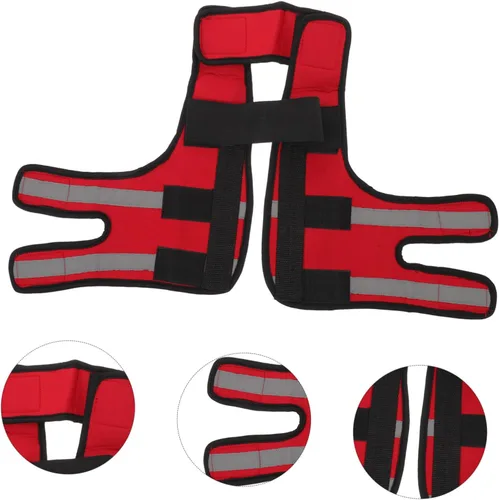 Vista 9 de SEWACC Funda ajustable para patas delanteras de perro con soporte de hombro para razas pequeñas y medianas, transpirable, protector de codo