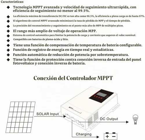 Vista 2 de Kit de panel solar de 2100 W para el hogar, 6 paneles solares monocristalinos de 350 W 24 V, controlador de carga MPPT de 100 A, montaje de soportes