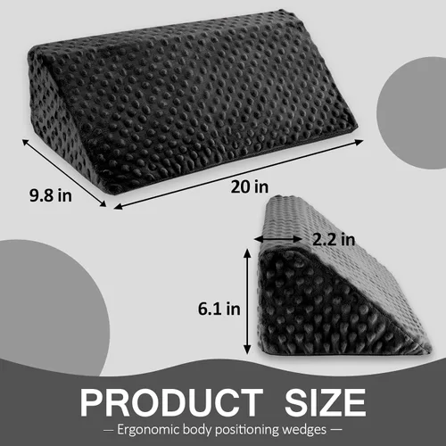 Vista 5 de Almohada de Cuña para Dormir de Lado, Almohada de Cuña de Espuma para Posicionamiento Corporal, Almohada de Cuña Lateral para Dormir Antideslizante