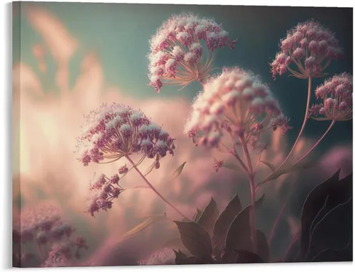 Vista 14 de Póster decorativo de pared, divertido lienzo enmarcado con flores rosas fucsias, pintura artística para baño, habitación de niños, regalos