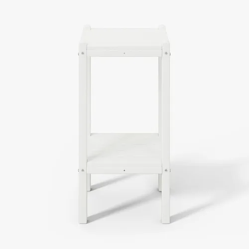 Vista 62 de WestinTrends Malibu - Mesa auxiliar cuadrada para exterior para silla Adirondack, teca