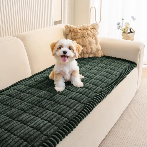Vista 14 de MEETSKY Fundas de sofá para sofá de 2 cojines, aptas para mascotas, funda de sofá para perros, fundas de sofá de cuero lavables para mascotas