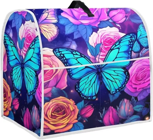Vista 30 de Funda para batidora de pie de libélula bohemia compatible con mezclador de cocina de 4.5 a 5 cuartos de galón, a prueba de polvo, cubierta