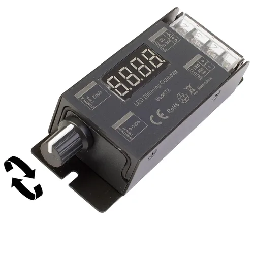 Vista 4 de Interruptor de atenuación LED, interruptor de encendido/apagado, interruptor de atenuación de control manual DC 12v-24v 25A para módulo de tira