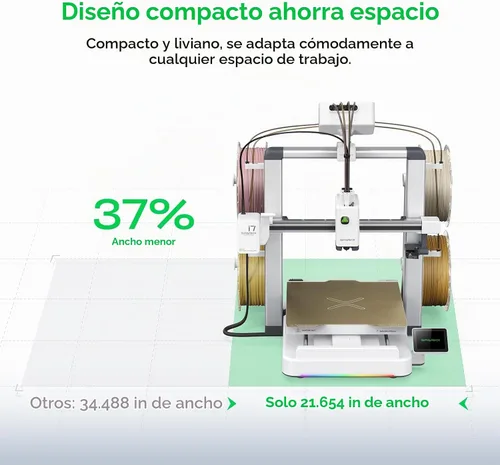 Vista 8 de Creality SPARKX i7 Nano Combo 3D Impresora 3D, multicolor con CFS Nano de alta velocidad preensamblable de autonivelación automática de filamento