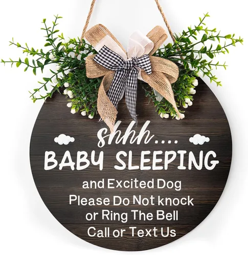 Vista 12 de Harooni Letrero de puerta del Día de los Caídos del 4 de julio, 12 x 12 pulgadas, colgante de puerta de madera patriótica americana, corona del Día