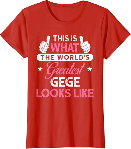 Vista 38 de Gege Gift: World's Greatest Gege T-Shirt, Negro