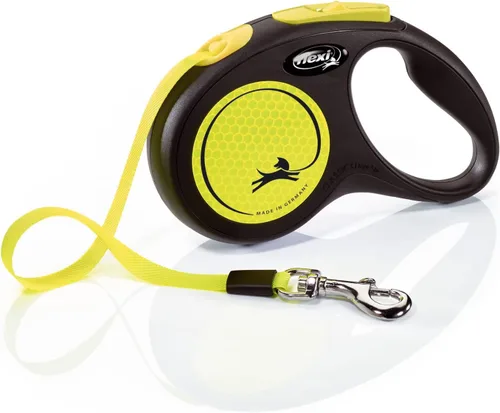 Vista 10 de FLEXI Correa Retráctil Giant Tape para Perros Medianos de Hasta 55 libras – 26 pies, Negro Correa para Caminar Mascotas Sin Enredos con Freno