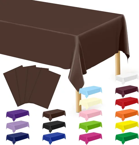Vista 56 de Suministros de regreso a clases, 2 manteles de 108 x 54 pulgadas, manteles desechables coloridos para el primer día de escuela, rectangular