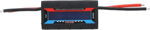 Vista 6 de Medidor de vatios Rc de 200 A, analizador de potencia, analizador de batería digital, monitor de medidor de potencia con pantalla LCD digital