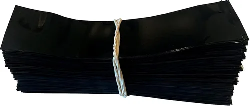 Vista 12 de 45 x 23 mm Banda Termocontraíble Perforada NEGRA para Botellas de Líquidos de Muchos Tipos Se Ajusta a Diámetros de 3/4" a 1" - Paquete de 250 A)