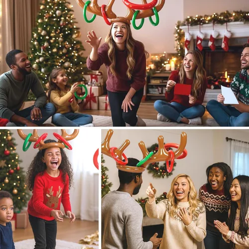 Vista 8 de Gutter Games 12 juegos de Navidad - Paquete de noche de juegos familiares para niños y adolescentes - Divertidos juegos de fiesta de Navidad